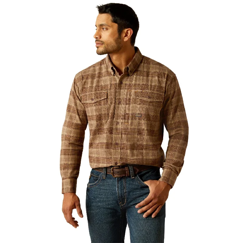 Ariat Men's Rebar Flannel DuraStretch™ Button-Down Work Shirt