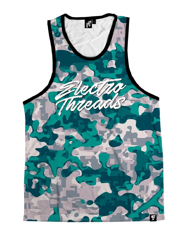 BLEACHED CORAL CAMO Unisex Tank Top