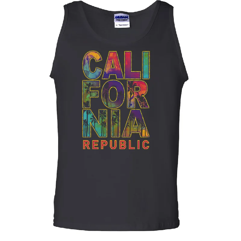 California Pastel Stitched Style Asst Colors Tank Top