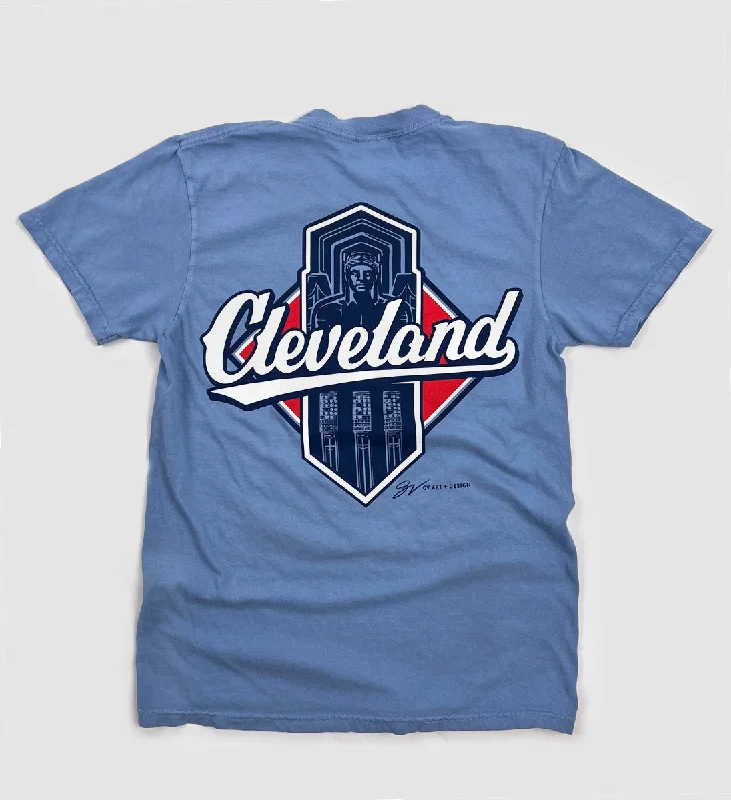 Cleveland Baseball Diamond Script Tshirt