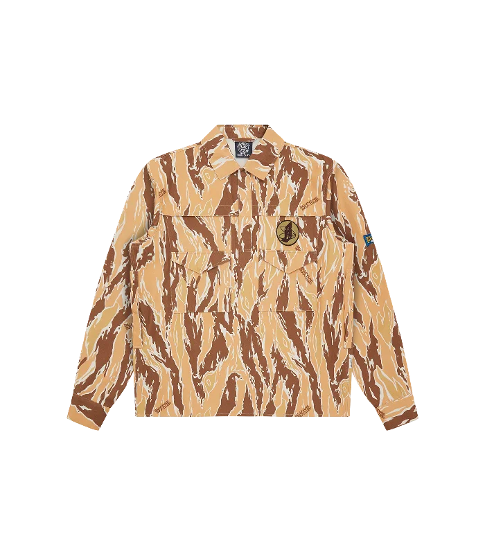 DESERT CAMO POPOVER SHIRT - CAMO