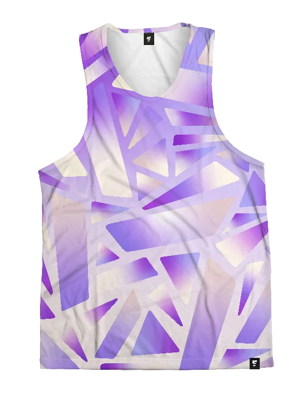 Electric Stained Glass (Purple Ice) Unisex Tank Top