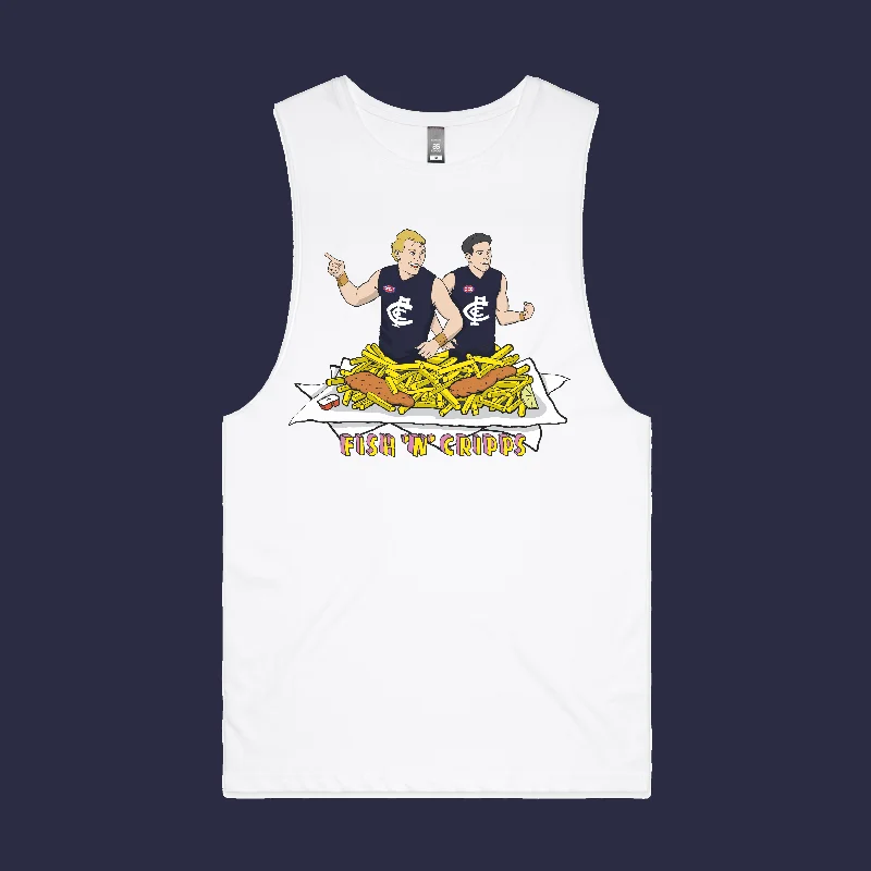 FISH AND CRIPPS TANK LARGE FRONT PRINT