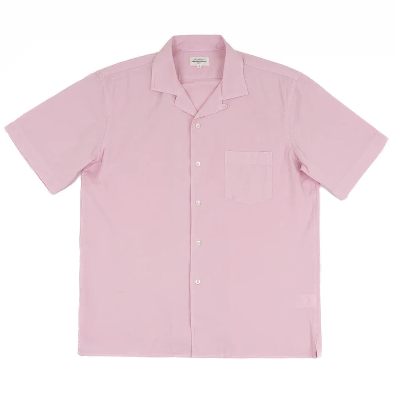 Hartford Palm Pat SS Shirt Faded Rose