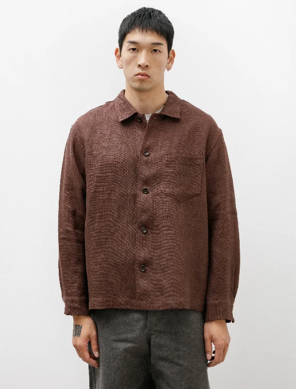 Travail Shirt Belgian Linen Chestnut