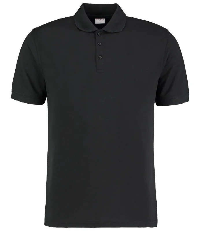 Klassic Slim Fit Polo Short Sleeved Superwash 60c | BLACK