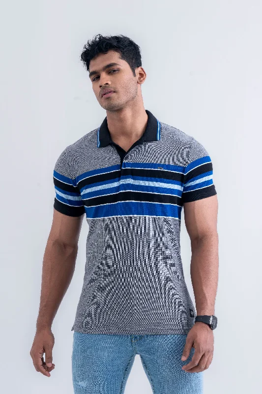 Birdseye Striped Polo