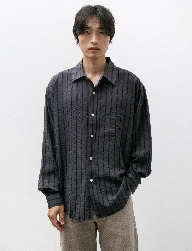 Executive Shirt Dark Grey Stripe