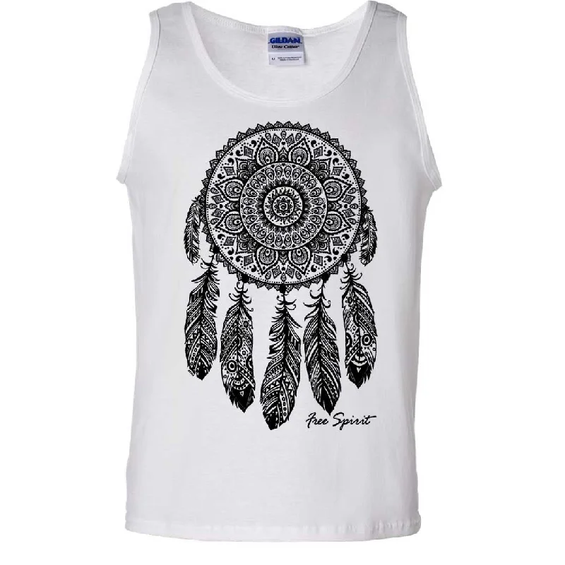 Native American Dreamcatcher Free Spirit Black Asst Colors Tank Top