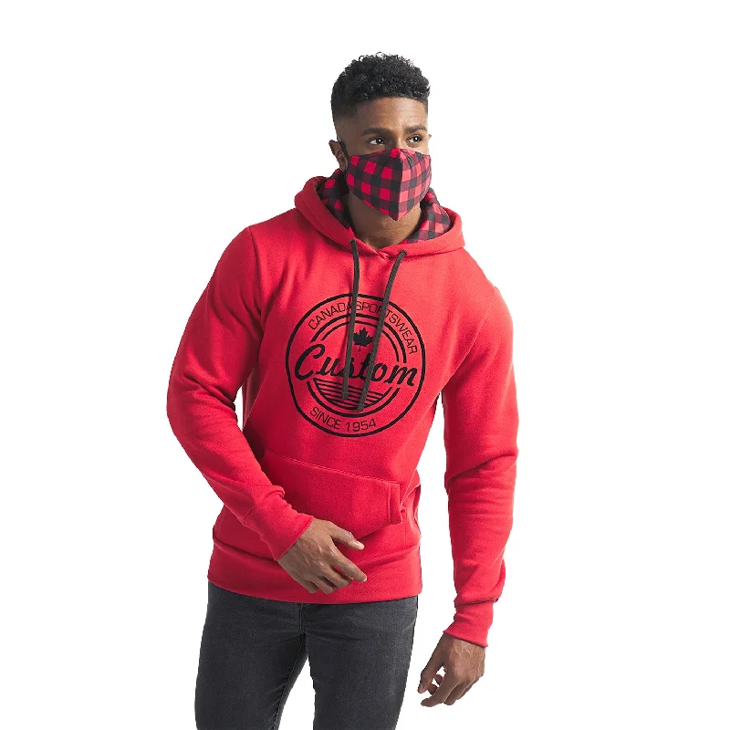 P0227 Custom Men's 80/20 Pullover Fleece Hoodie