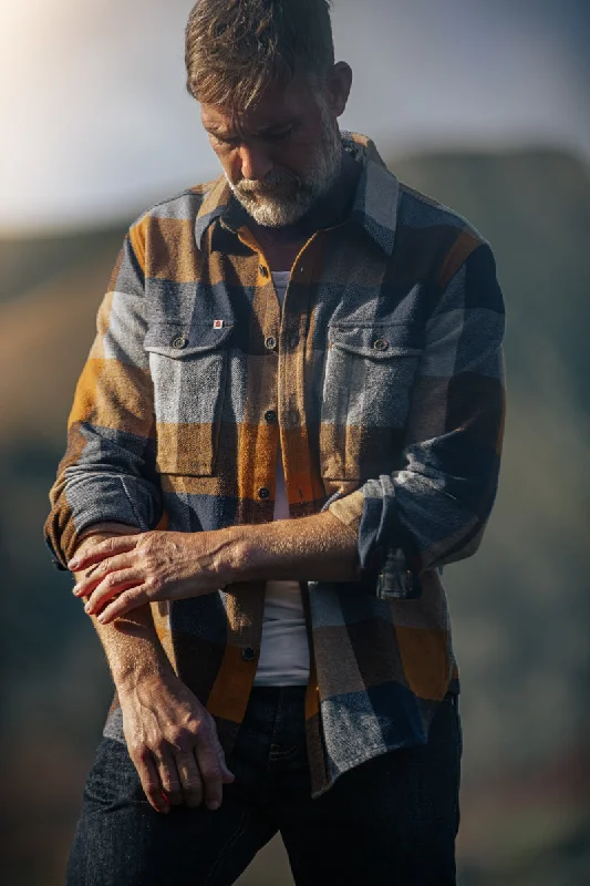 &SONS Big Yukon Flannel Check Shirt Tan