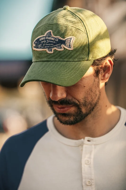 &SONS Gone Fishing Cap Army Green