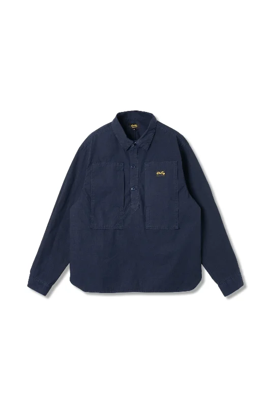 Stan Ray Painters Pop-Over Shirt Navy Ripstop