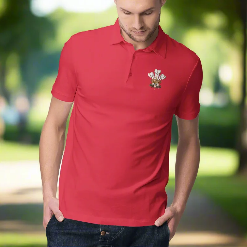 Traditional Welsh Feathers -Casual Polo Shirt