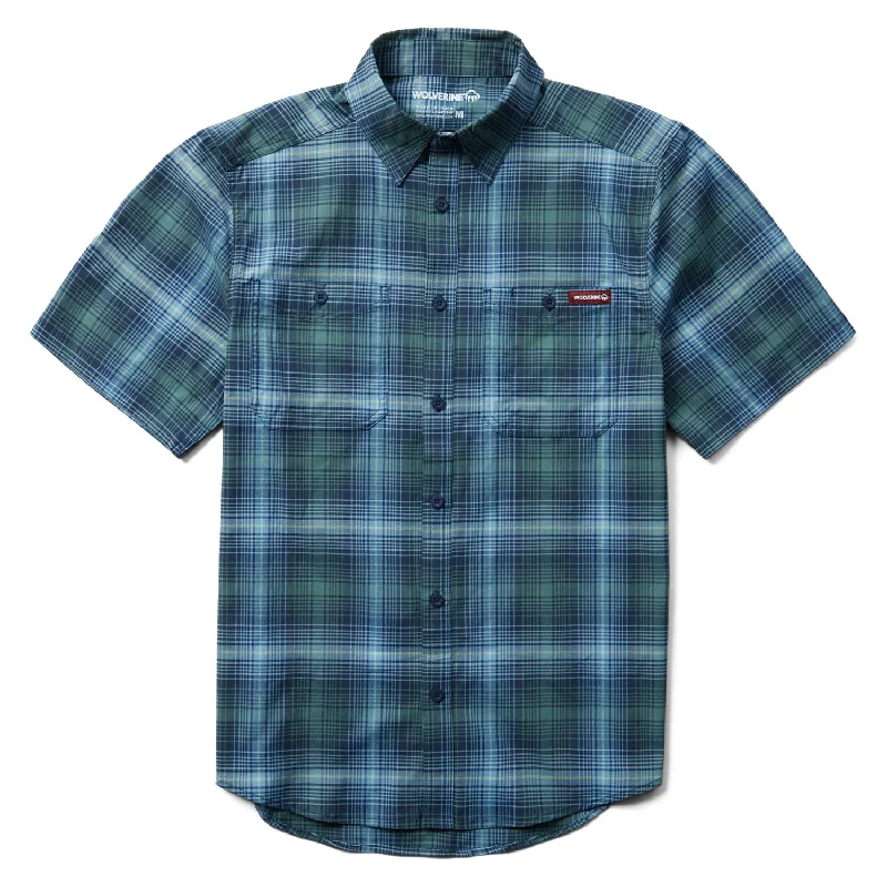 Wolverine Men's Fuse Button-Down Short Sleeve Work Shirt