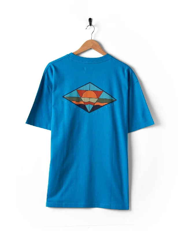 Dimensions Colour - Mens Oversized T-Shirt - Blue