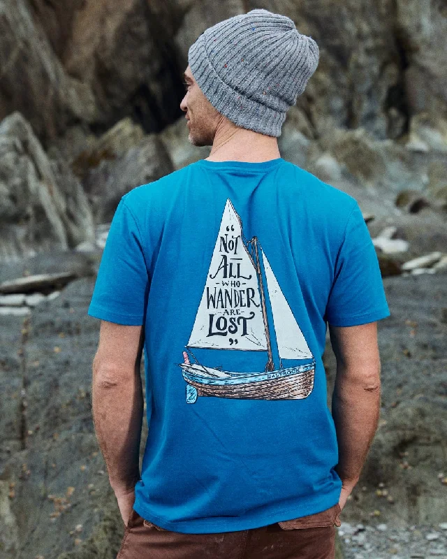 Lost Ships - Mens Short Sleeve T-Shirt - Blue