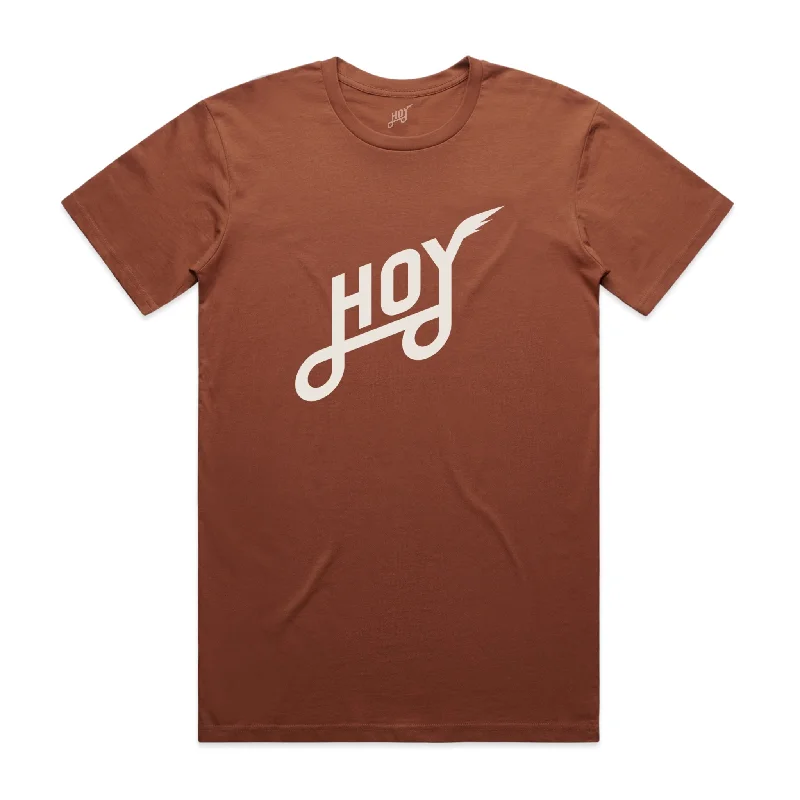 Hoy Classics T-shirt - Rust / Natural