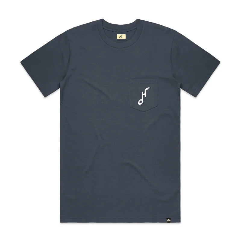 Hoy Downtown Pocket T-shirt - Petrol / Foam - Last Size