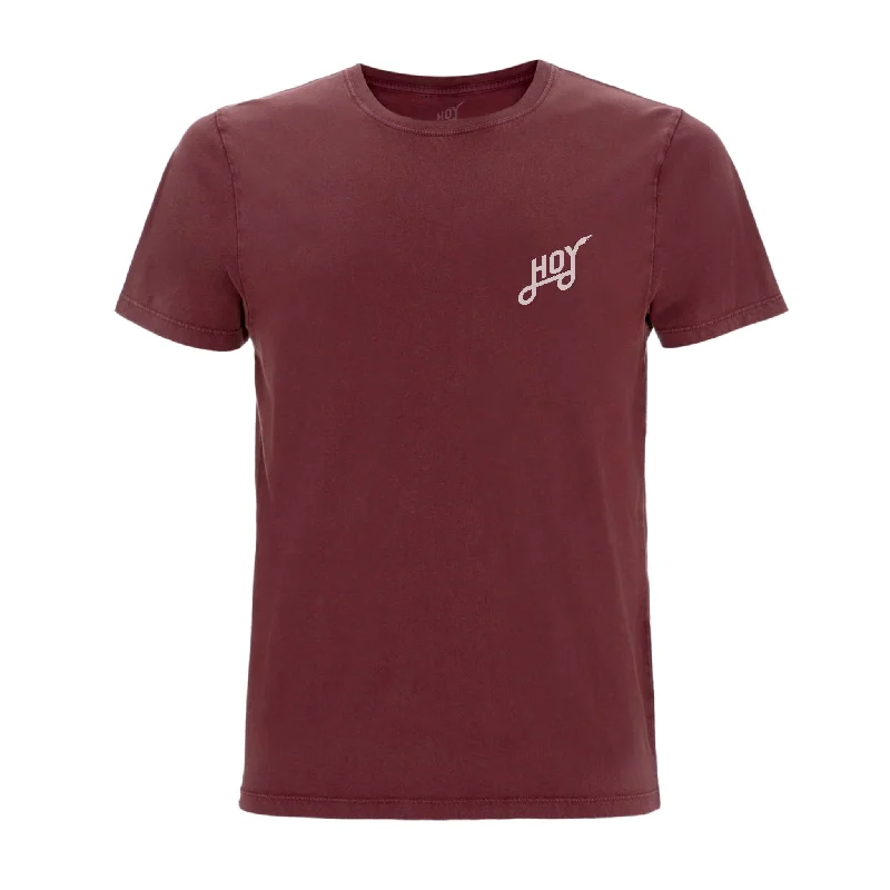 Hoy Uptown Organic T-shirt - Dusty Burgundy