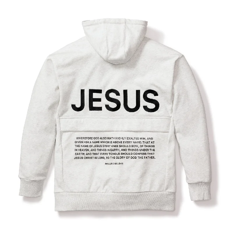 Jesus Hoodie - Heather White