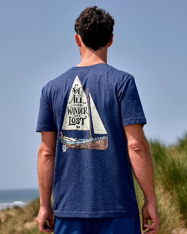 Lost Ships - Mens Short Sleeve T-Shirt - Navy