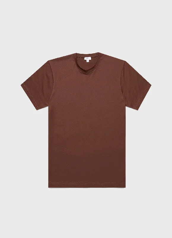 Men's Riviera Midweight T-shirt in Cocoa Brown