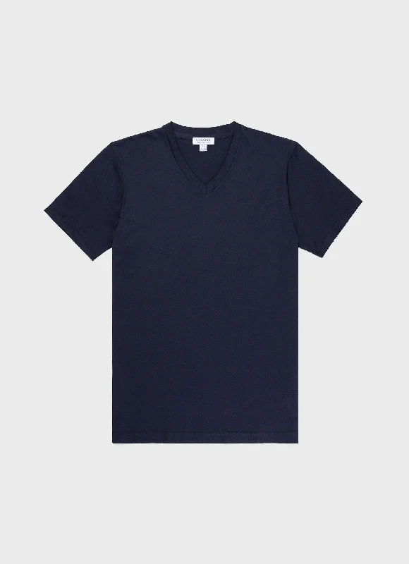 Men's Riviera V-neck T-shirt in Navy