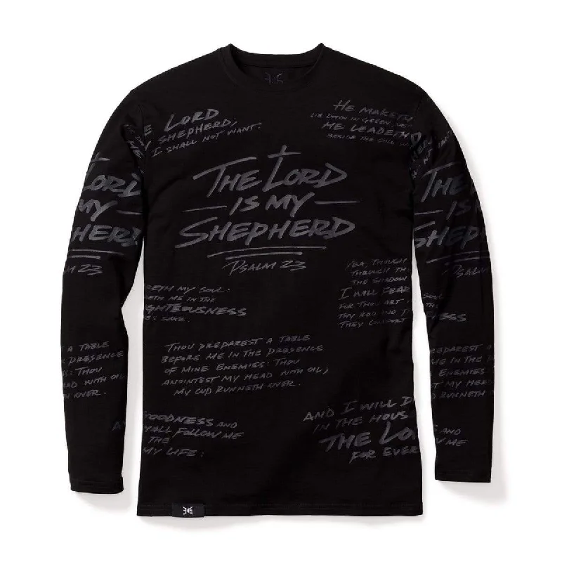 PSALM 23 - ALL OVER LONG SLEEVE - BLACKOUT EDITION