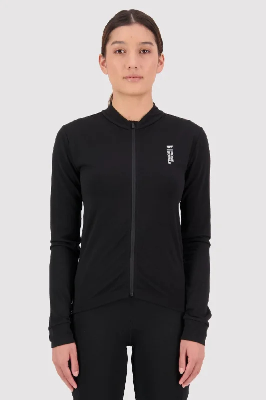 Roam Cargo Merino Full Zip LS - Black