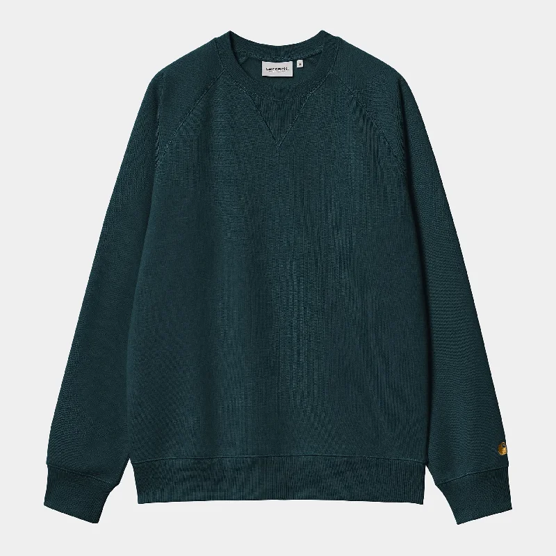 Carhartt Chase Sweatshirt Duck Blue/Gold