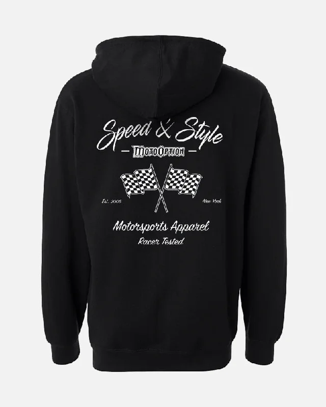 MENS SPEED & STYLE HOODIE - BLACK