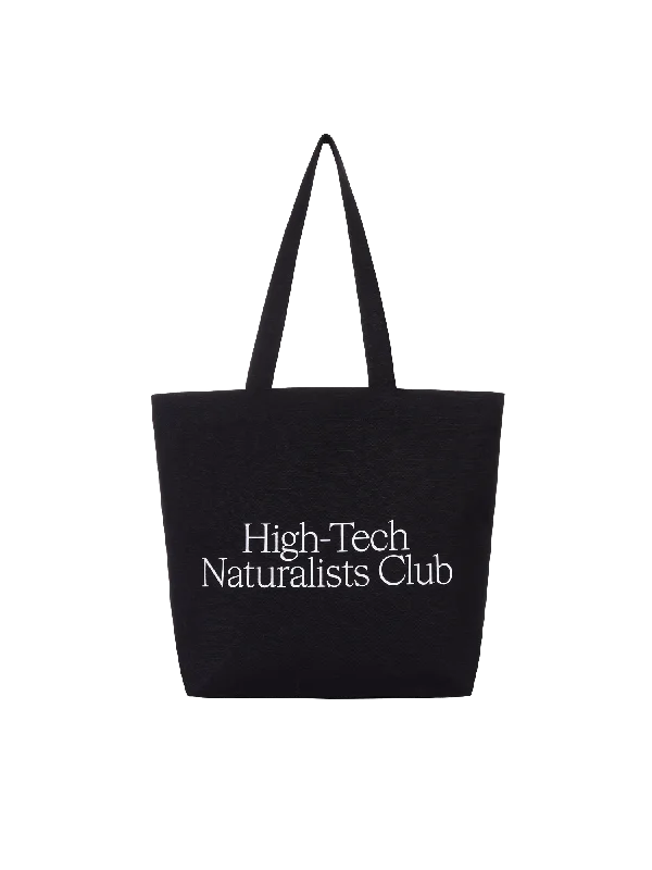 High-Tech Naturalists Club Tote Bag—black