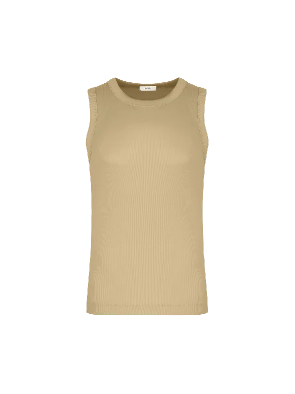 Men's 365 Lightweight Rib Tank Top—maitake beige