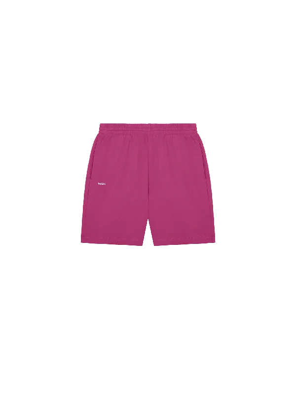 Mens 365 Midweight Mid Length shorts—berry-purple