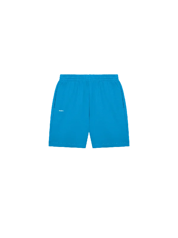 Mens 365 Midweight Mid Length shorts—geyser-blue