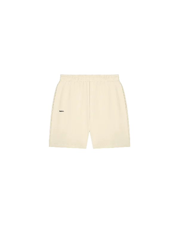 Mens 365 Midweight Mid Length Shorts—travertine-beige