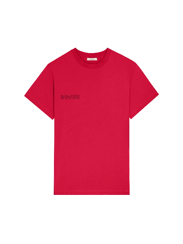 Mens 365 Midweight T-shirt—Goji berry red