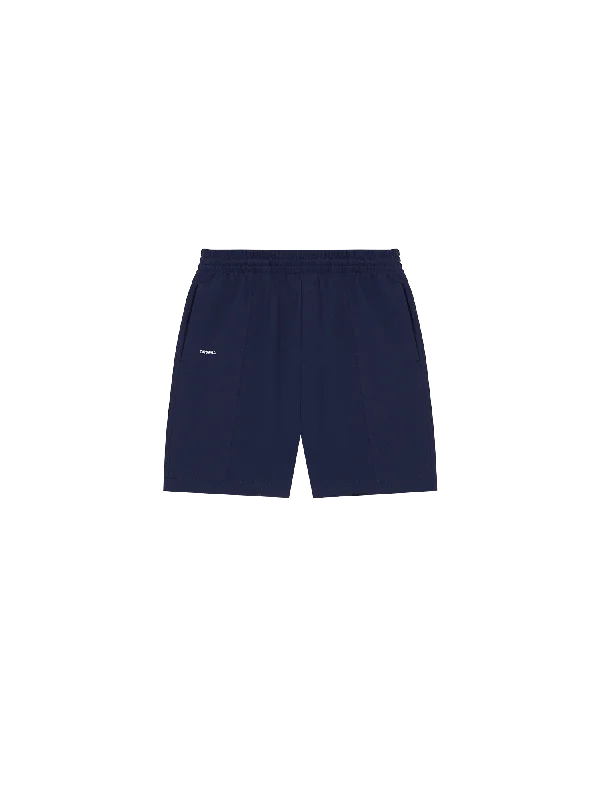 Mens DNA Double Jersey Panelled Shorts—navy