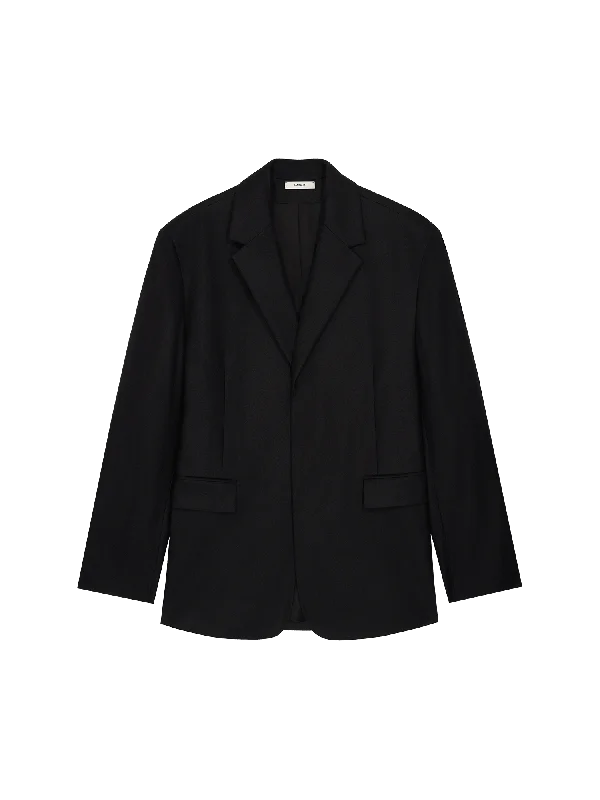 Mens DNA FrutFiber Oversized Blazer—black