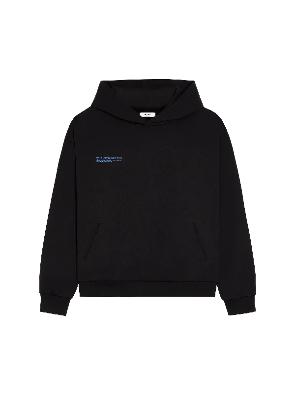 Mens In Conversion Cotton Hoodie—black