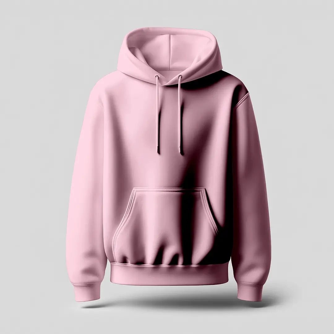 Pink Oversized Hoodie for Men (Heavyweight)