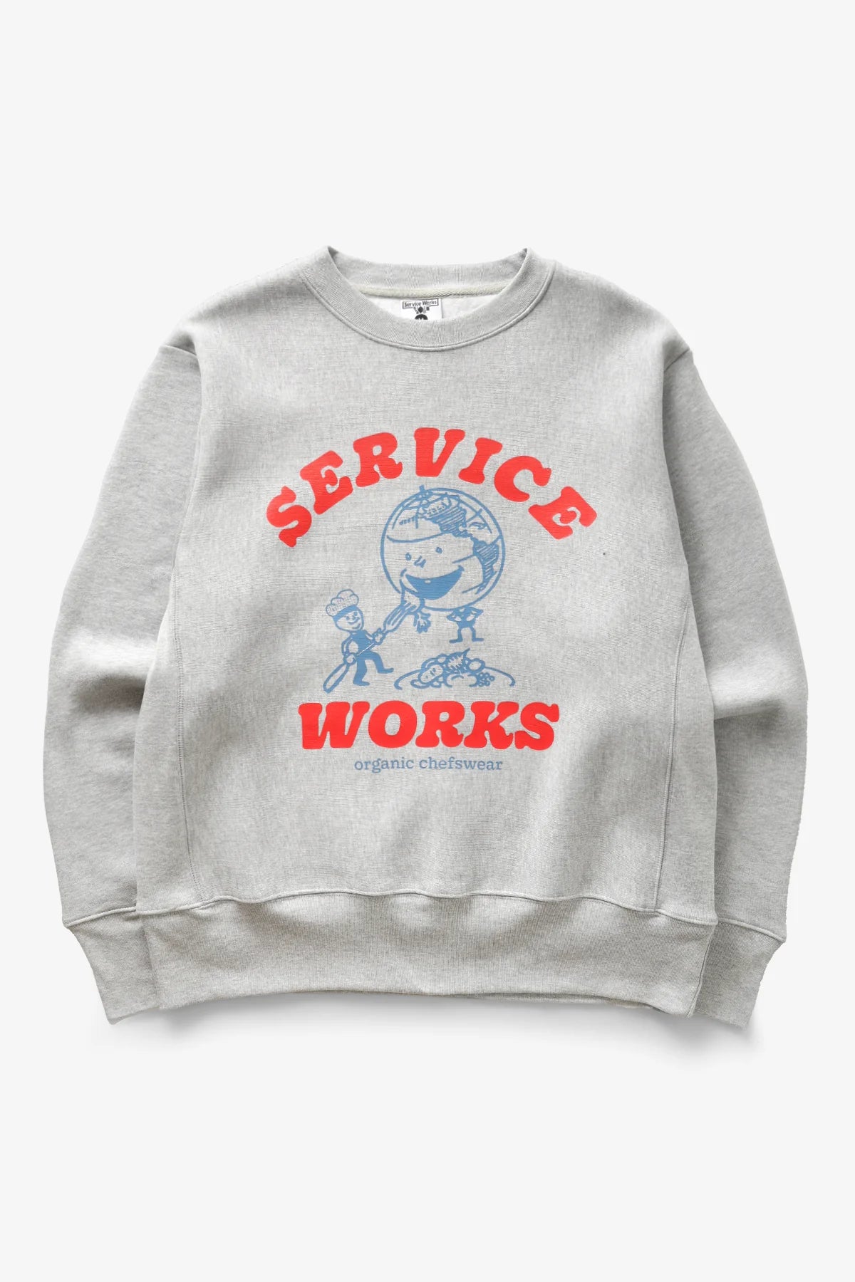 Service Works Organic Chefswear Crewneck Marl Grey