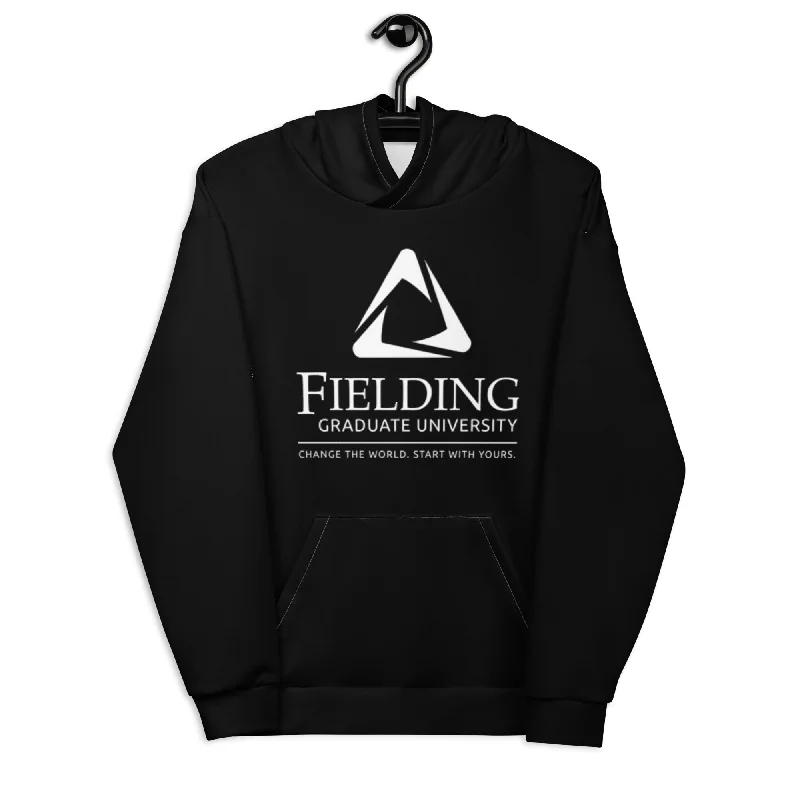 Unisex Eco-friendly Hoodie - Black | Fielding Logo