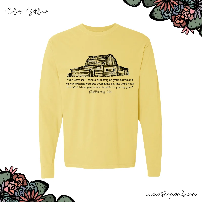 Blessing on Your Barn LONG SLEEVE T-Shirt (S-3XL) - Multiple Colors!