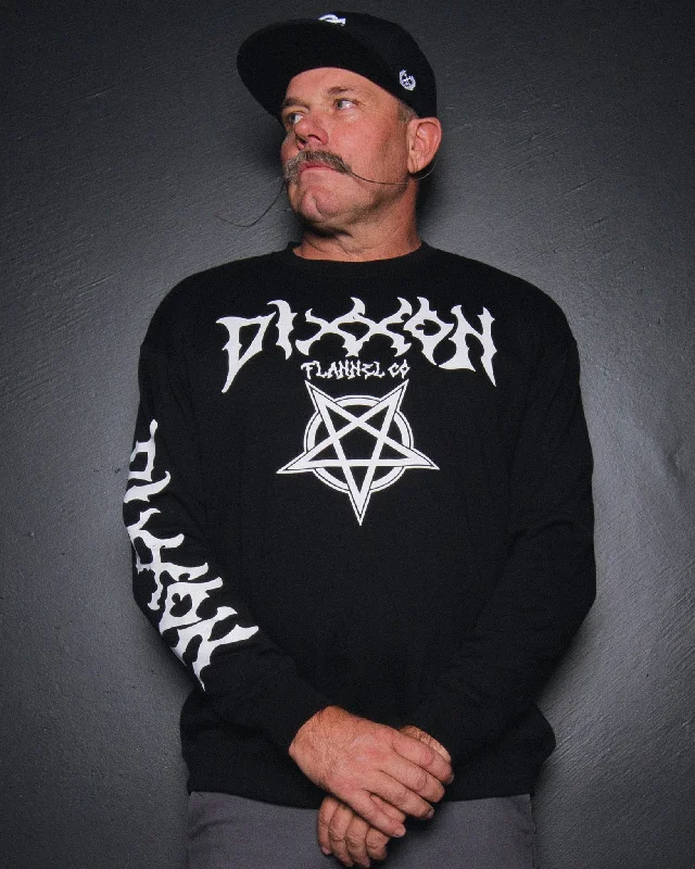 Pentagram Crewneck Sweatshirt - Black