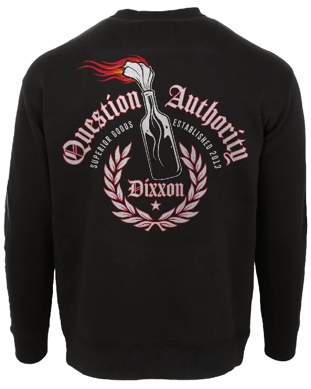 Question Authority Crewneck Sweatshirt - Black