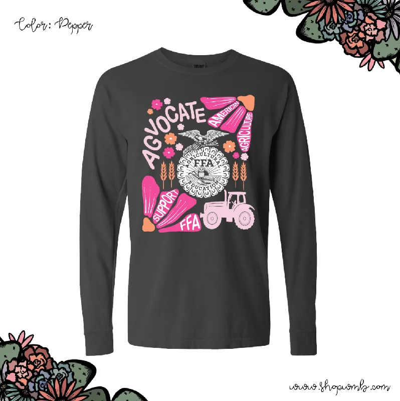 Support FFA Floral LONG SLEEVE T-Shirt (S-3XL) - Multiple Colors!