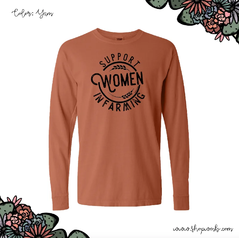 Support Women In Farming LONG SLEEVE T-Shirt (S-3XL) - Multiple Colors!