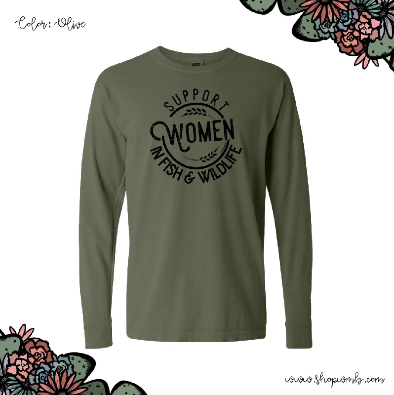 Support Women In Fish & Wildlife LONG SLEEVE T-Shirt (S-3XL) - Multiple Colors!